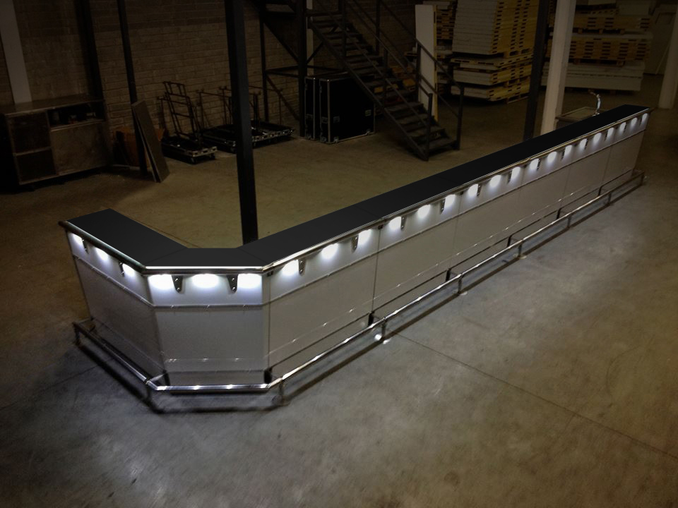 Mobile bar system from 1.2m to over 30 metres